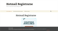 Desktop Screenshot of hotmailregistrarse.com